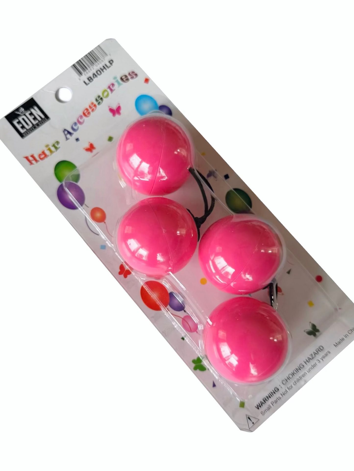 Hot Pink 40mm Hair Ballies 2 pieces