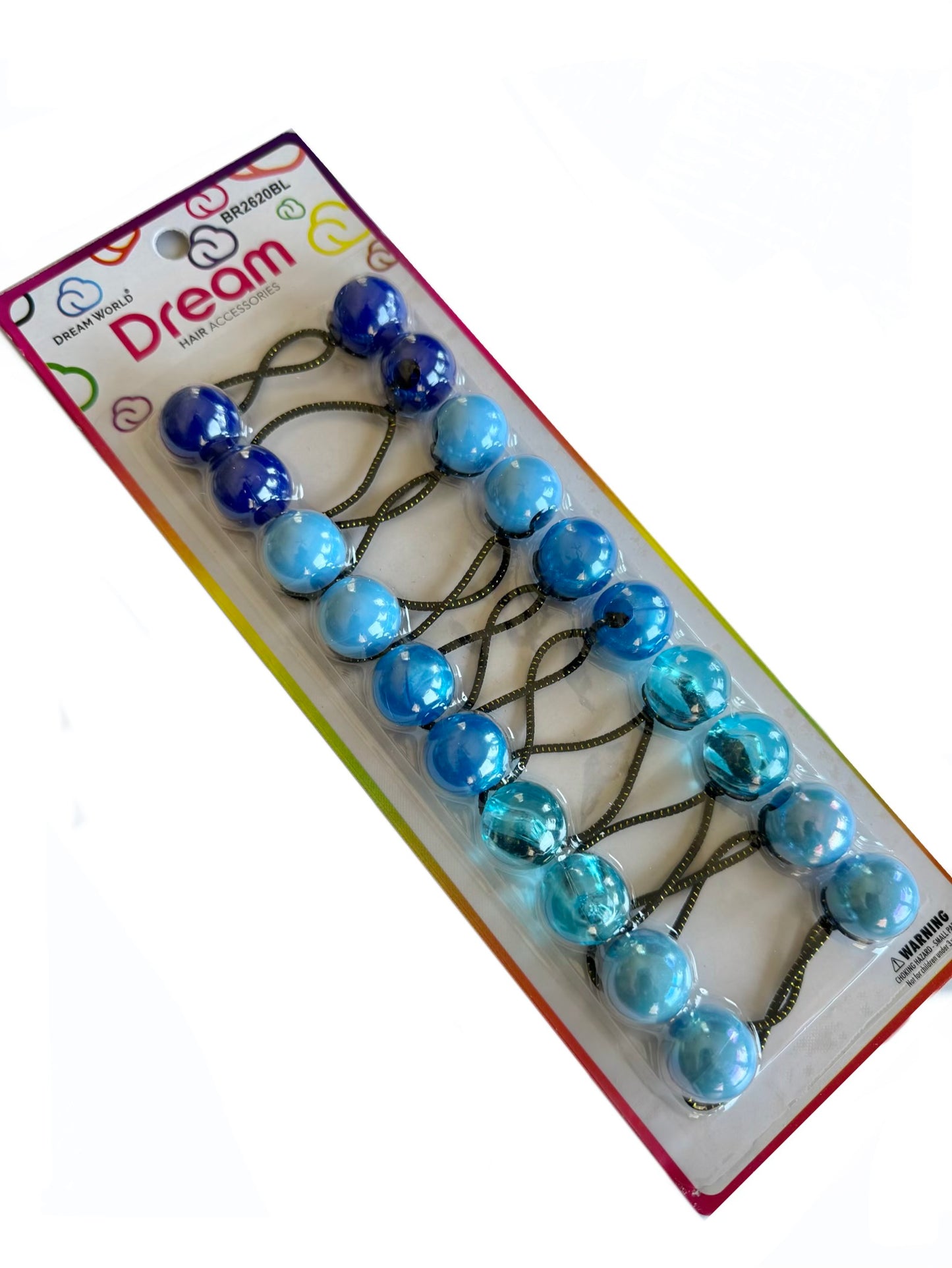 Blue Shades 20mm Hair Ballies - 10 pieces