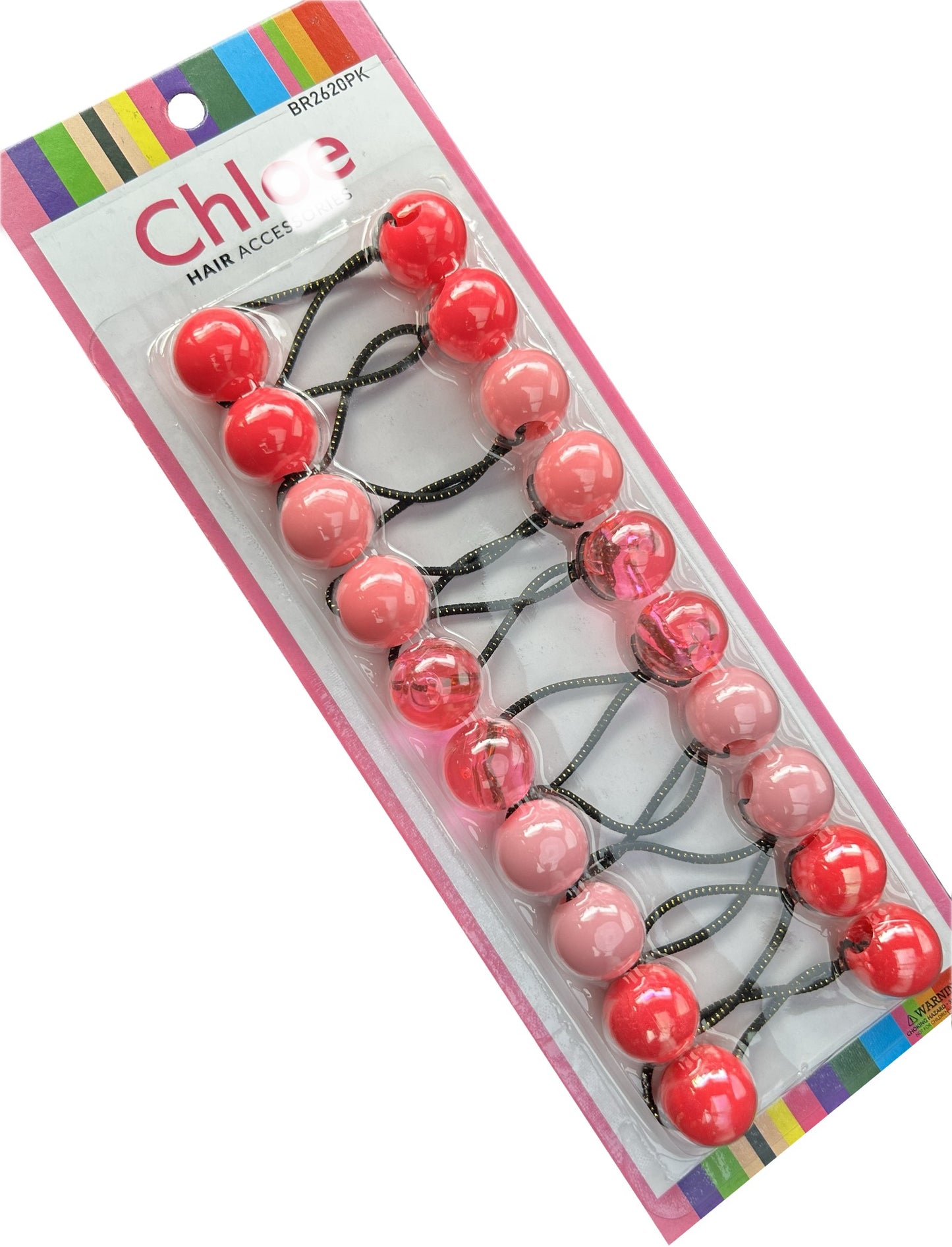 Pink 20mm Hair Ballies - 10 pieces
