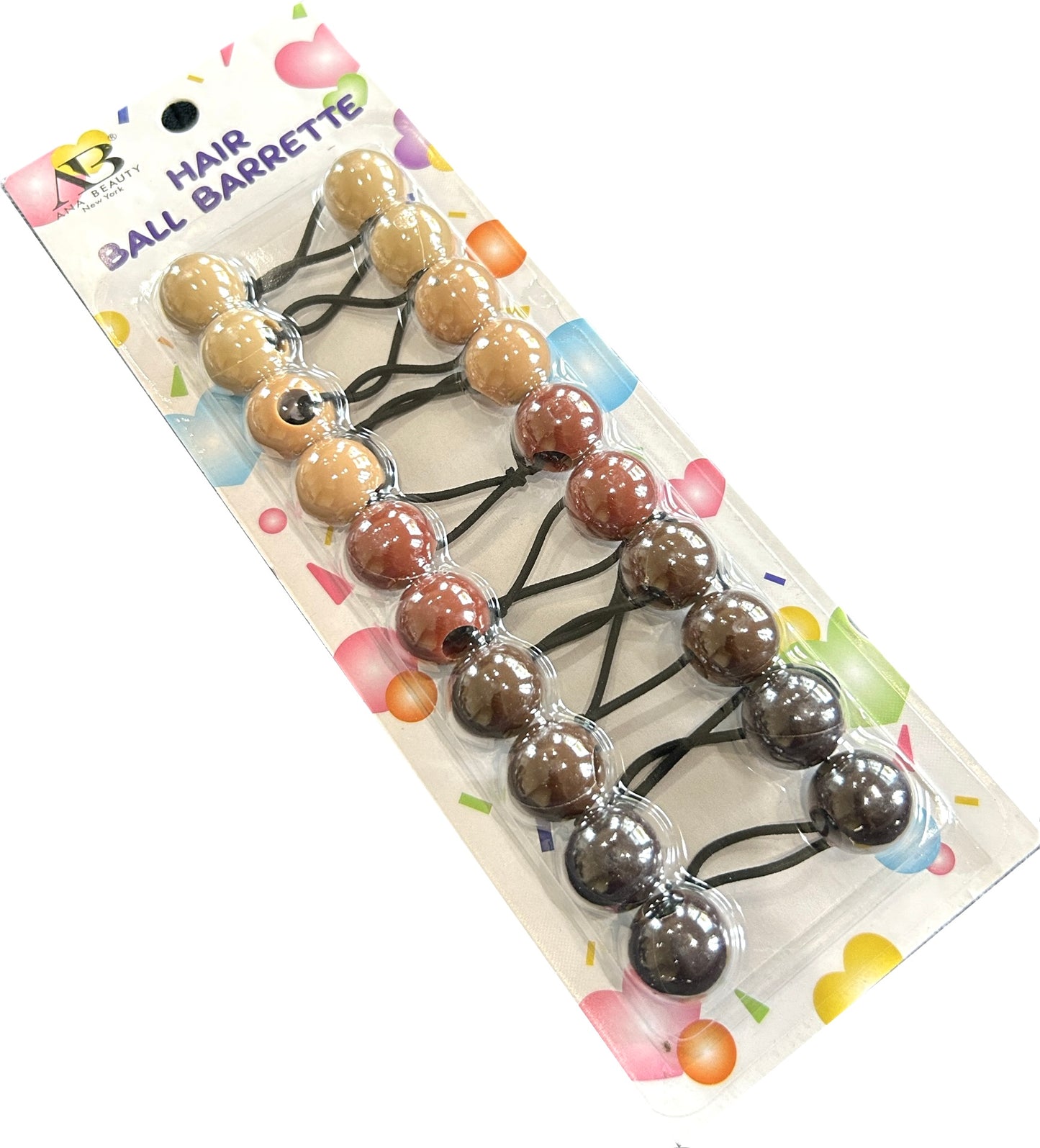 Brown Shades 20mm Hair Ballies - 10 pieces