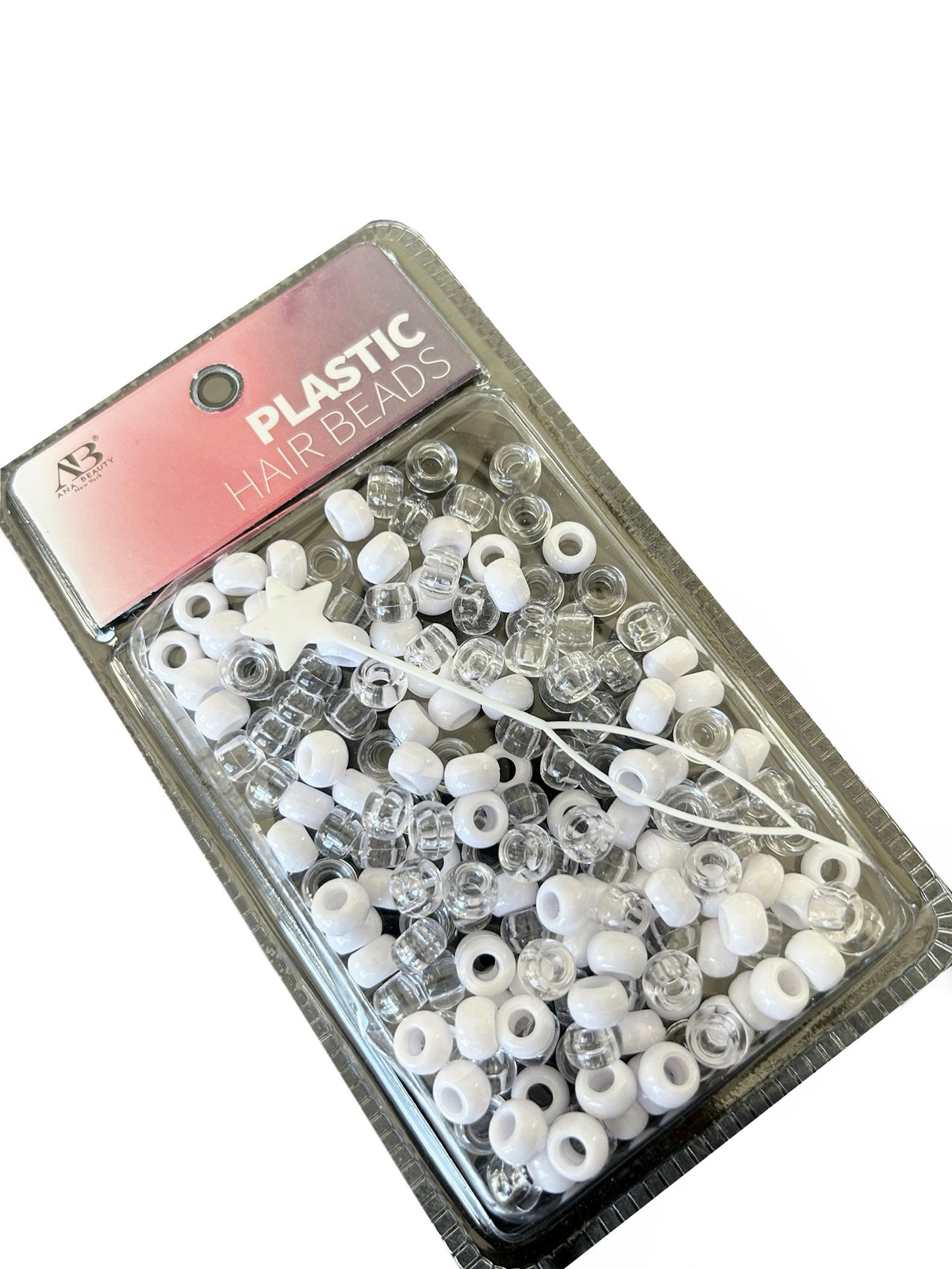 Clear White Mix Beads- small