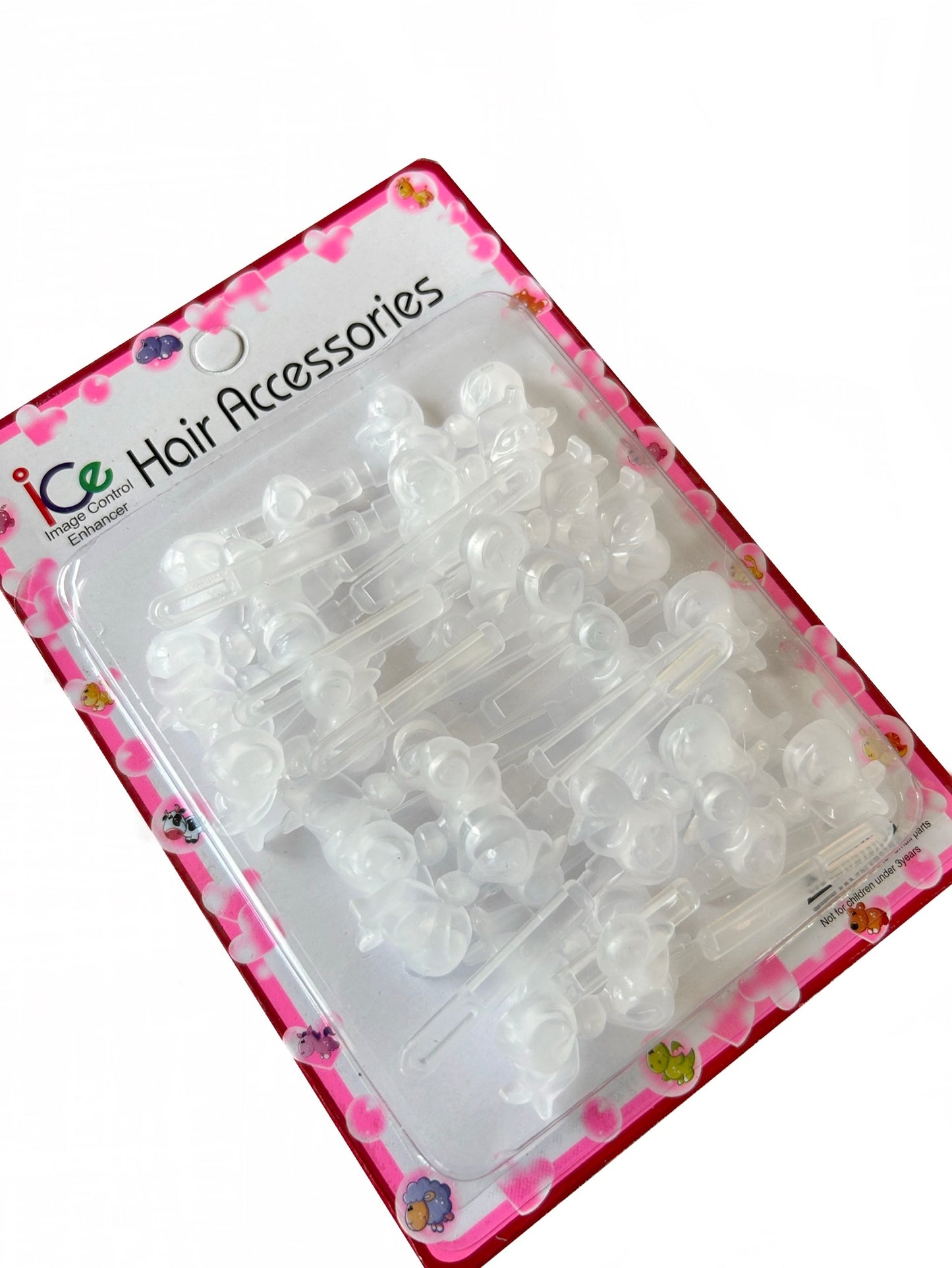 Frosty Clear Barrettes