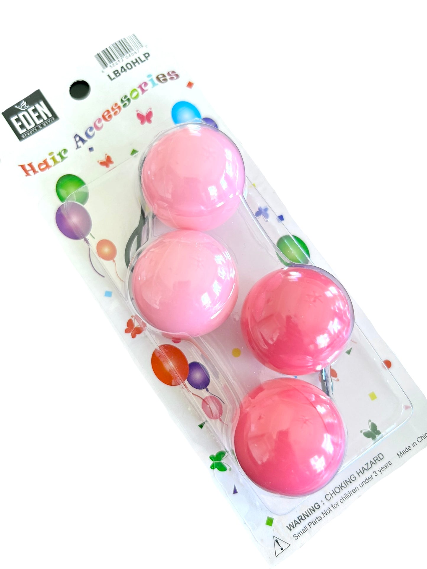 Pink 40mm Hair Ballies 2 pieces