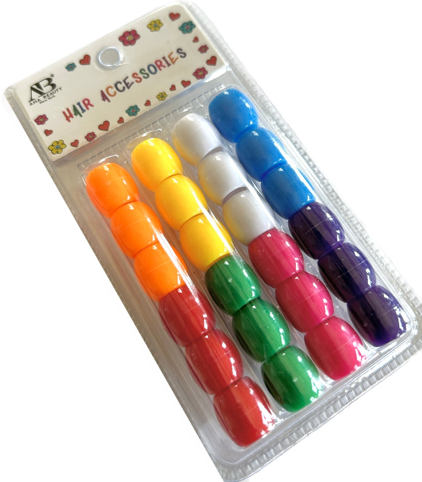 Rainbow Jumbo Beads- 24 piece set