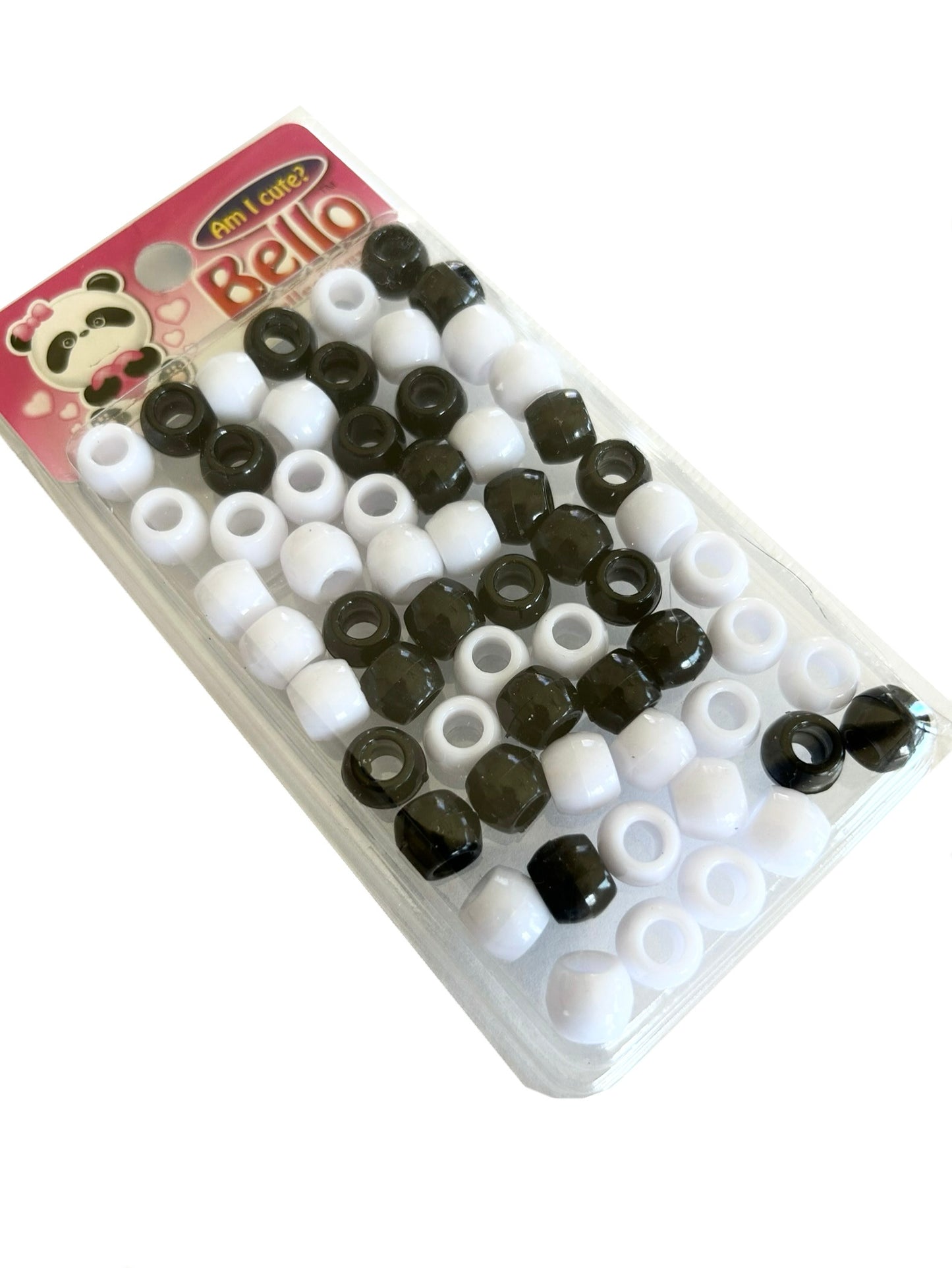 Black and White Beads - Medium