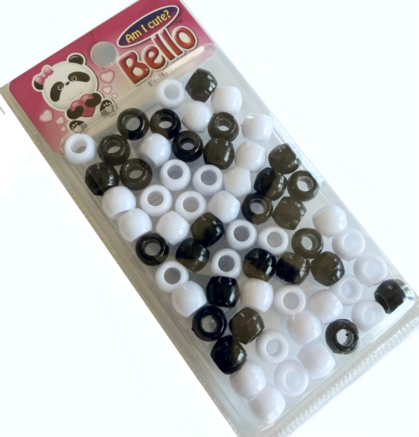 Black & White Beads - Medium