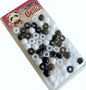 Black & White Beads - Medium