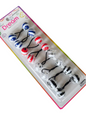 Striped Red White Blue Black 20mm Hair Ballies