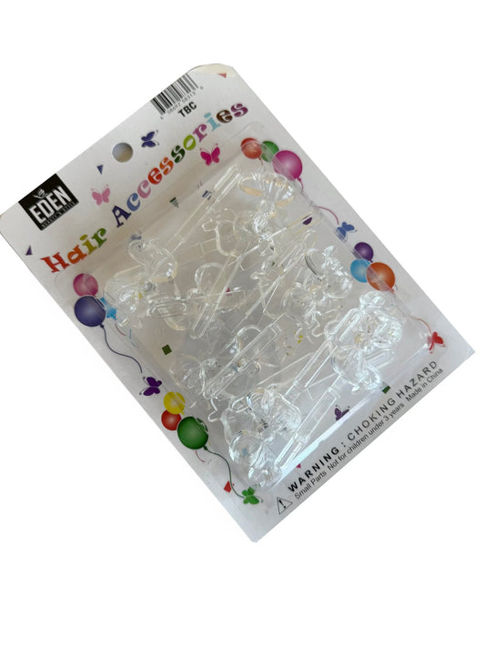 Crystal Clear Barrettes