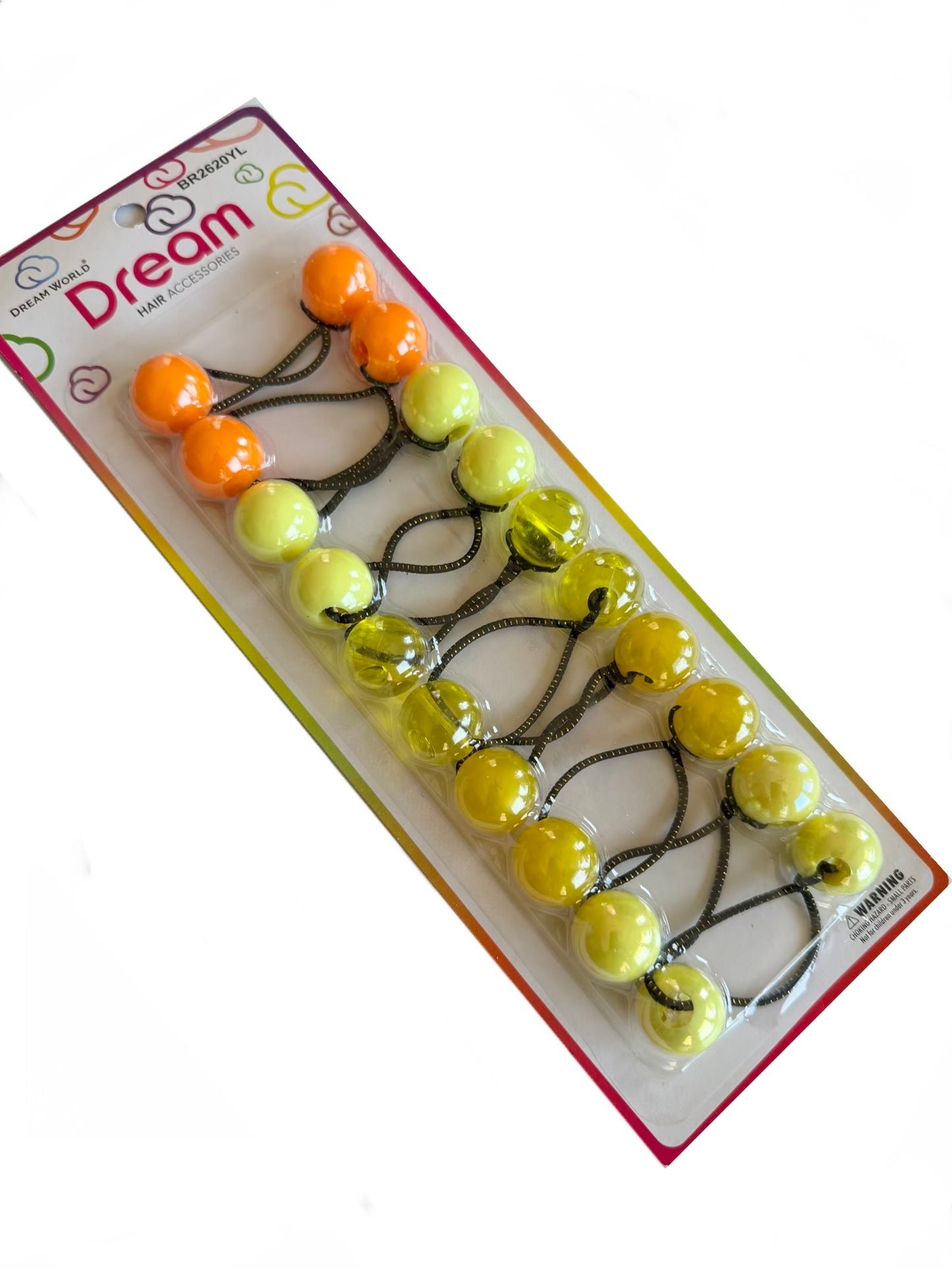 Yellow Orange Shades Hair Ballies 20mm