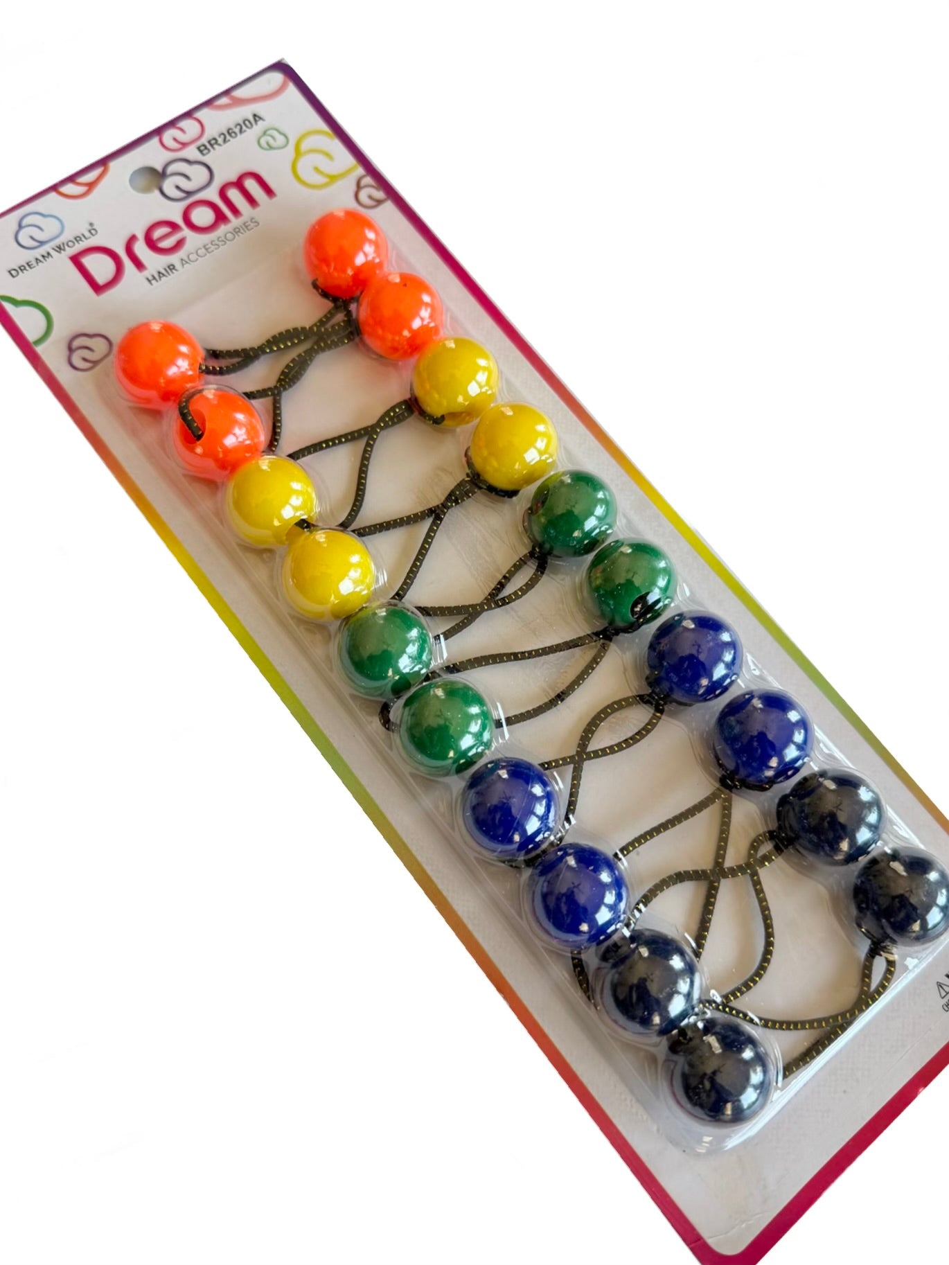 Rainbow Mix 20mm Hair Ballies - DREAM