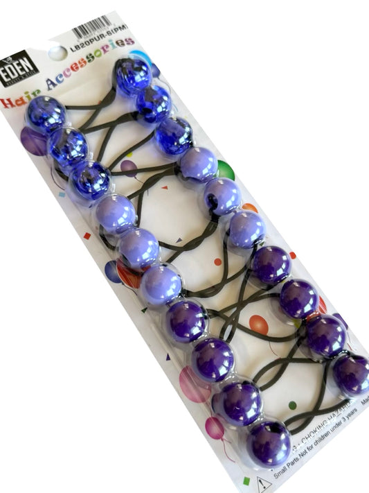 Purple Shades 20mm Hair Ballies - 10 pieces