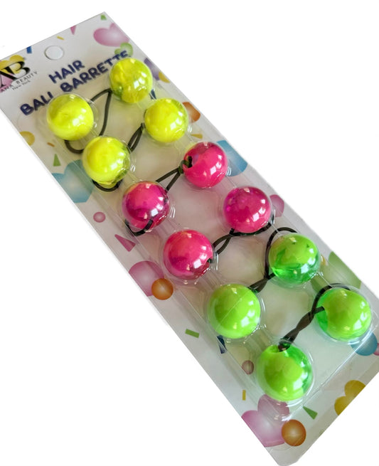 Marble Pink Green Yellow- 25mm Hair Ballies