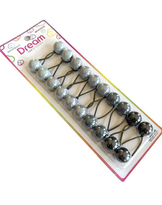Gray Shades 20mm Hair Ballies - 10 pieces