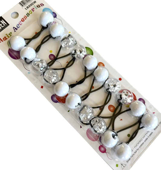 White & Clear 20mm Hair Ballies