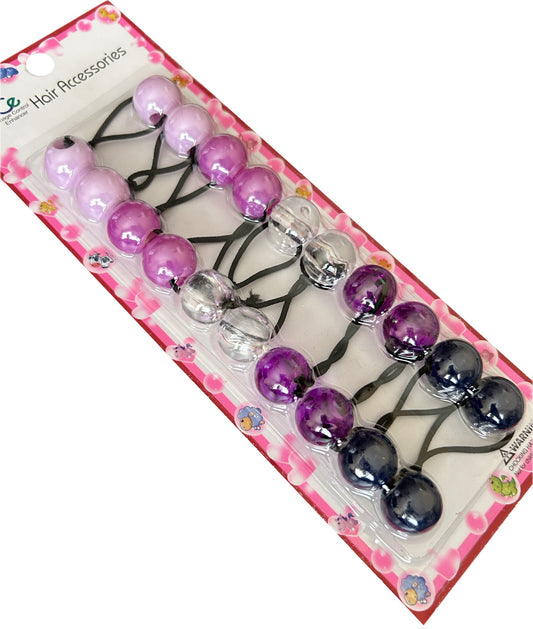 Purple 20mm Hair Ballies - 10 pieces