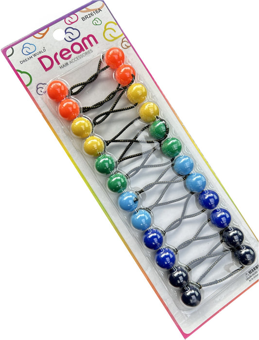Multi Colored 16mm Hair Ballies - 12 pieces - orange