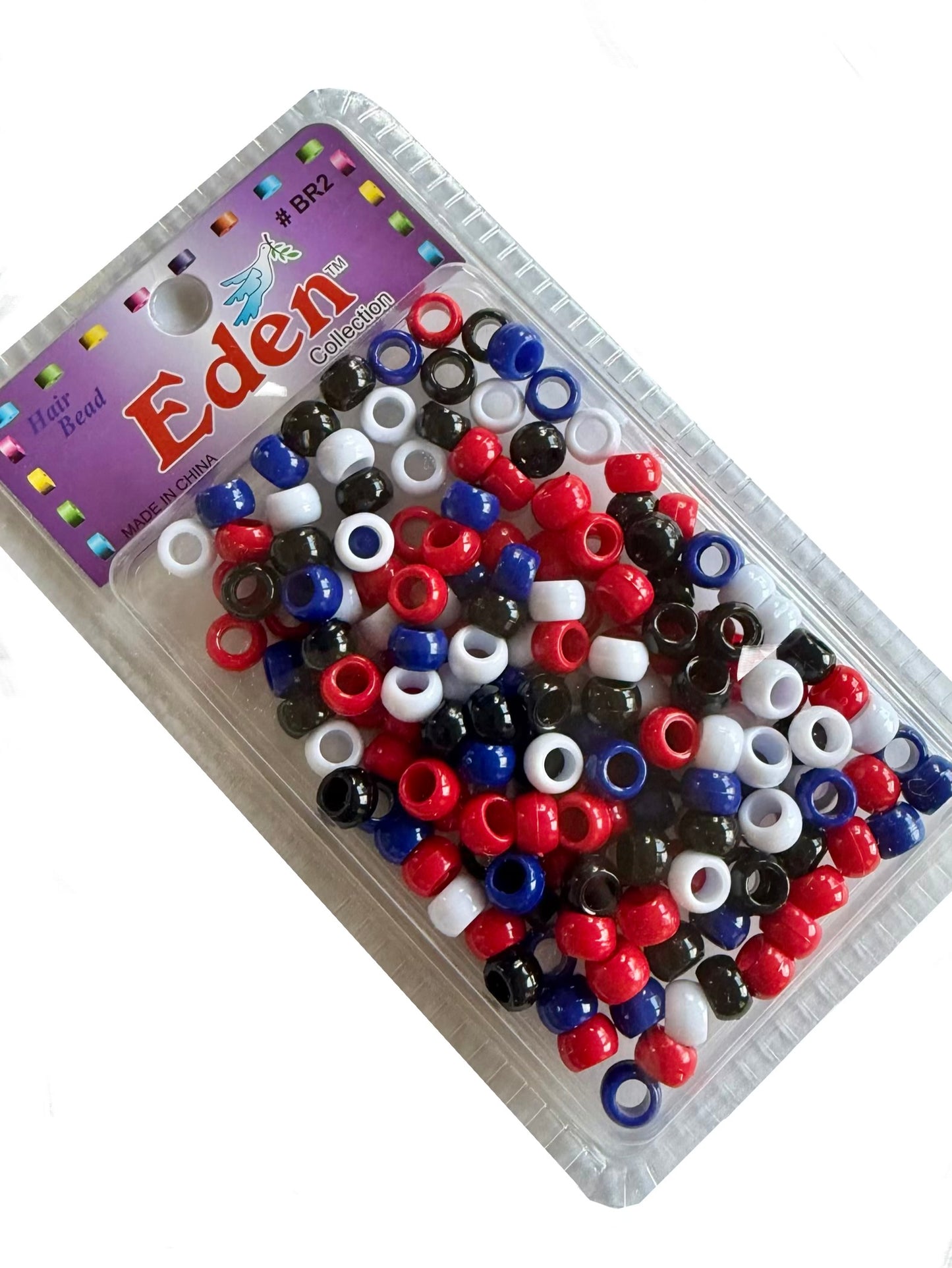 Patriotic Beads - red white blue Small