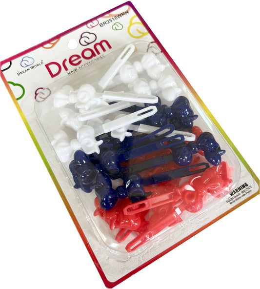 Patriotic Barrettes- Red, White, & Blue