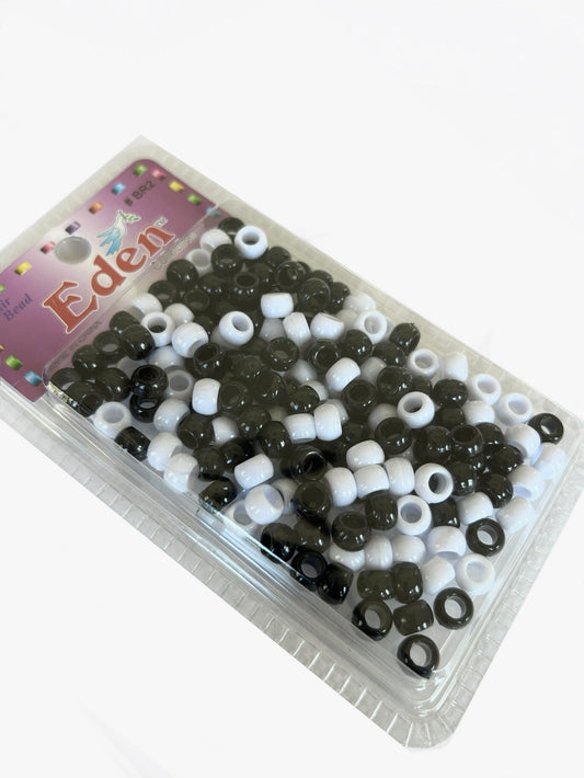 Black White Mix Beads- small