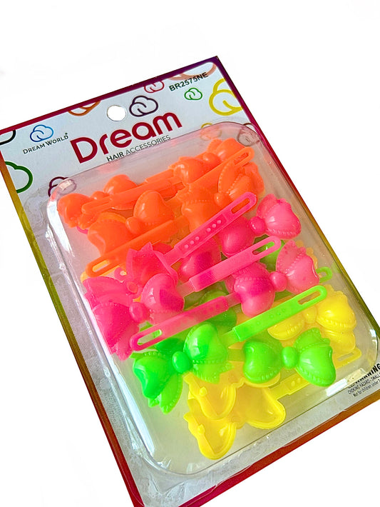 Neon Highlighter Colors Barrettes