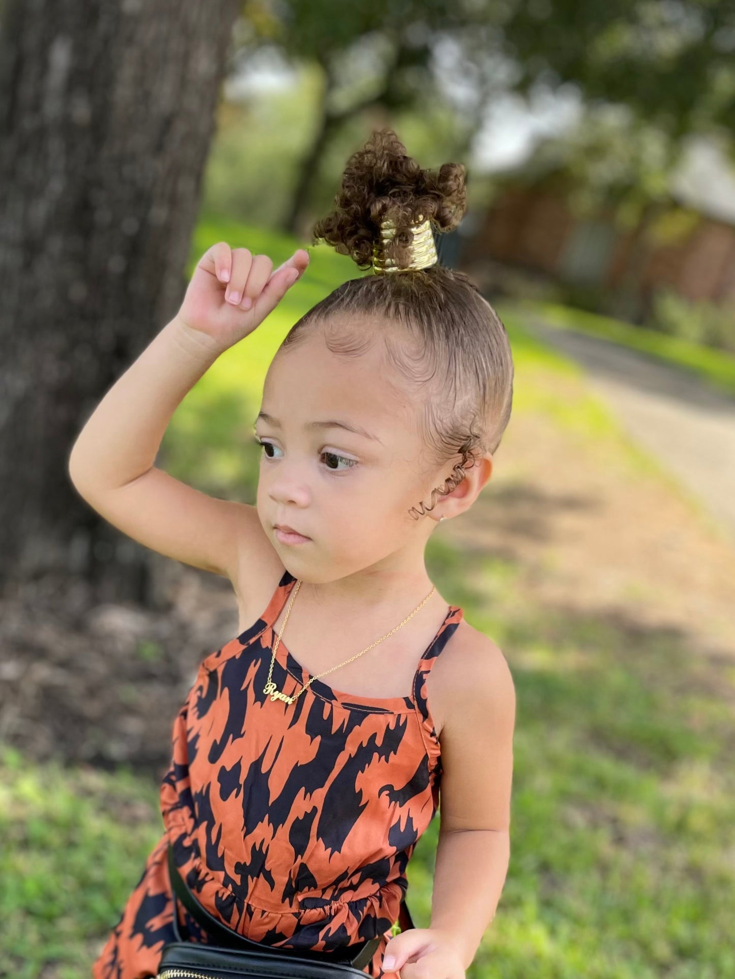 Gold Genie Hair Clamp Ponytail Holder