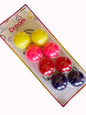 Large Hair Ballies 4 pieces 40mm- Red Yellow