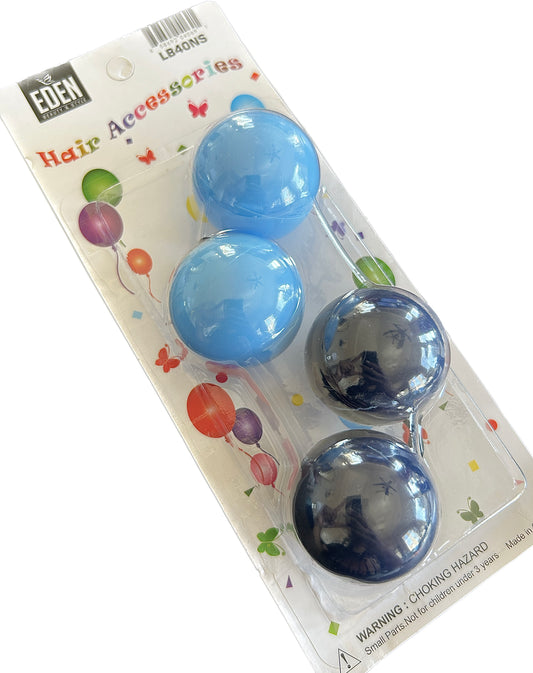 Blue 40mm Hair Ballies 2 pieces