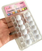 White Clear Beads- Jumbo