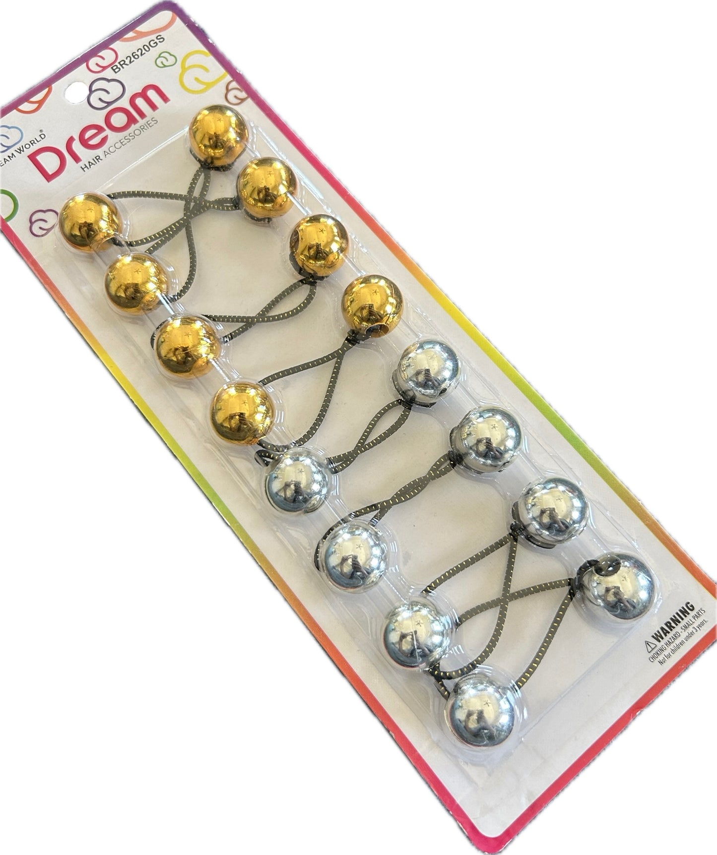 Gold  & Silver 20mm Hair Ballies