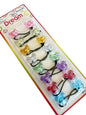 Transparent Mouse Shaped Rainbow Hair Balls Ballies Knockers