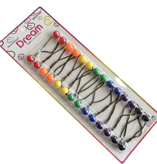XS Assorted Hair Ballies - 14 pieces ROYGBIV