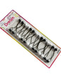 XS Black White Hair Ballies - 14 pieces
